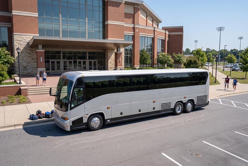 Sports Team Charter Bus Rentals in High Point, NC